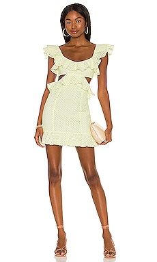 MAJORELLE Spencer Mini Dress in Lemon Cream from Revolve.com | Revolve Clothing (Global)