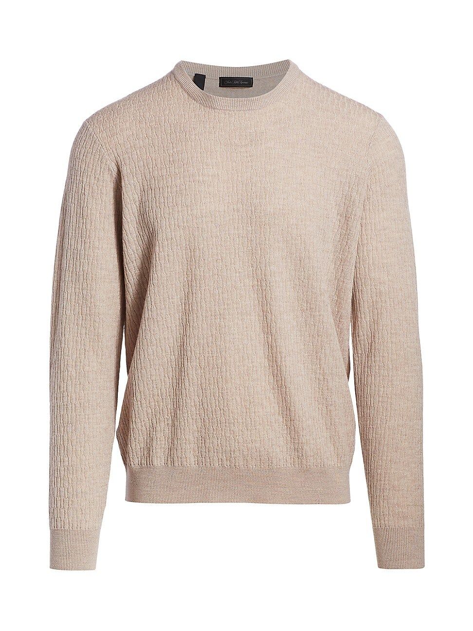 Saks Fifth Avenue Men's COLLECTION Lightweight Cable Knit Sweater - Tan - Size Large | Saks Fifth Avenue