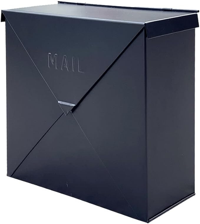 NACH Chicago Matte Black Mailbox, Rust Resistant Wall Mount Mailboxes for Outside, Industrial Sty... | Amazon (CA)