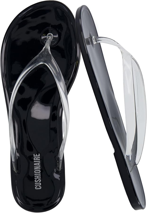 CUSHIONAIRE Splash Jelly Flip Flops for Women With Flexible Sole, Soft Footbed Summer Sandals for... | Amazon (US)