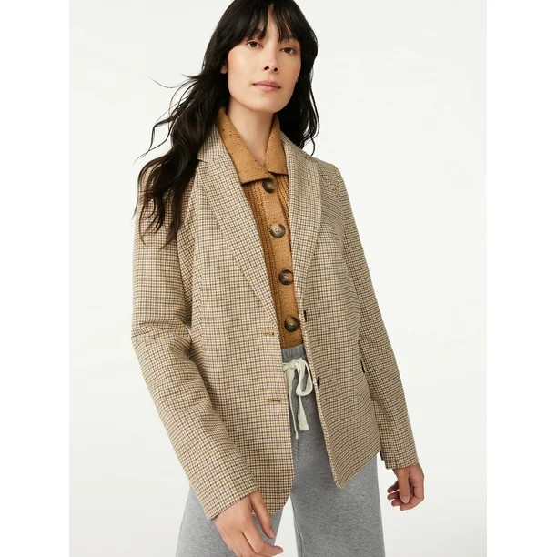 Free Assembly Women's Boyfriend Blazer | Walmart (US)