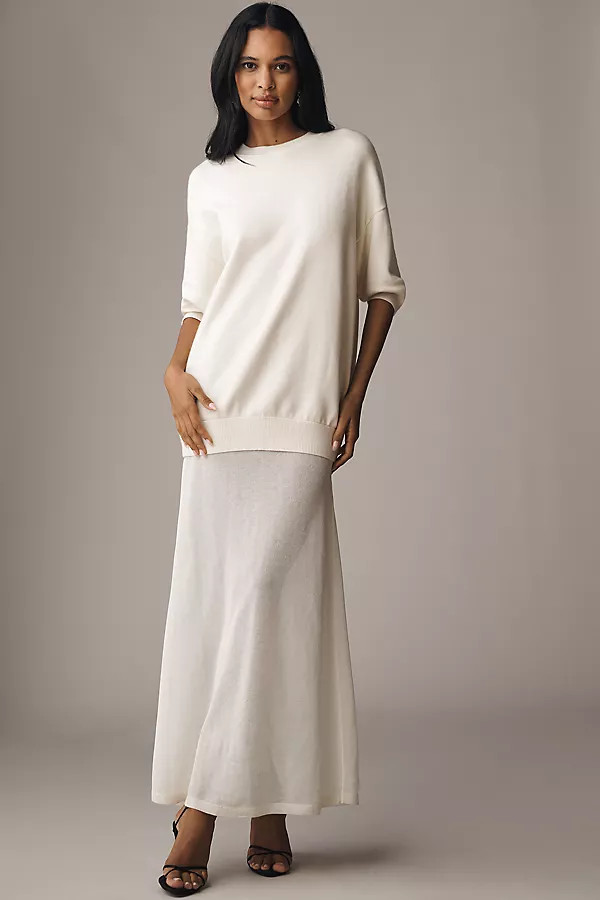 SER.O.YA Awen Twofer Sheer Sweater Dress | Anthropologie (US)