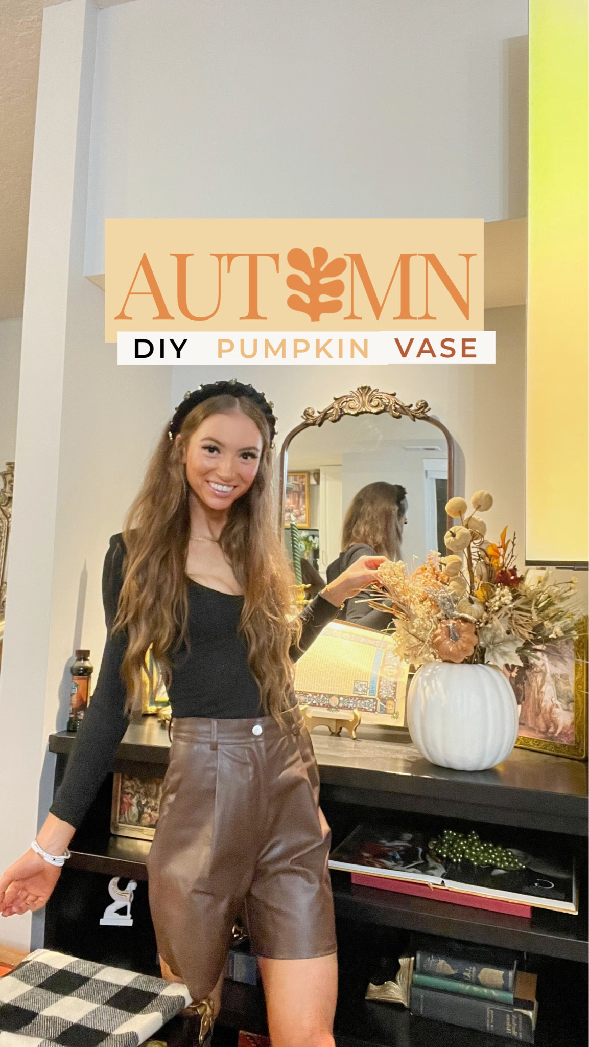 DIY Pumpkin vase 🧡🎃🍂
Fall style 
Autumn style 
Leather shorts 
DIY Decorations 

#LTKHalloween #LTKSeasonal #LTKhome