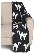 Oversized Chenille Cats Throw | Marshalls