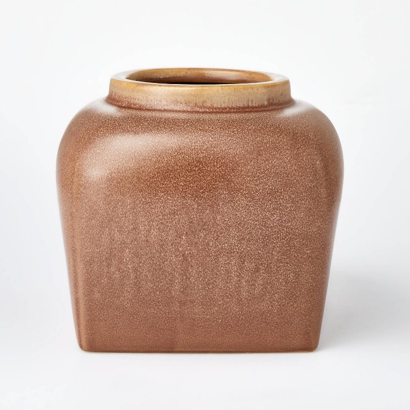 Modern Brown Ceramic Vase - Threshold™ designed with Studio McGee | Target