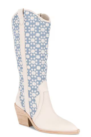 Dolce Vita Navene Boot in Blue Floral from Revolve.com | Revolve Clothing (Global)