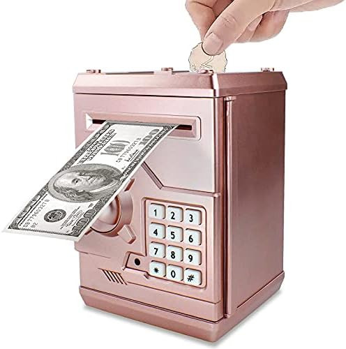Totola Piggy Bank Electronic Mini ATM for Kids Baby Toy, Safe Coin Banks Money Saving Box Passwor... | Amazon (US)