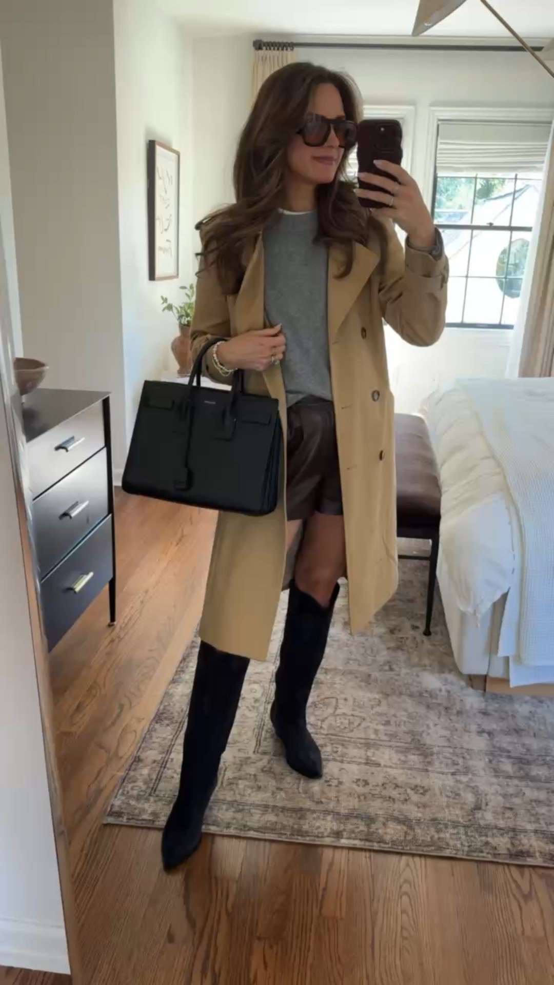 OOTD - fall outfit styling these faux leather shorts I got from the Shopbop pop up here in Dallas ✨



#LTKStyleTip #LTKShoeCrush #LTKItBag