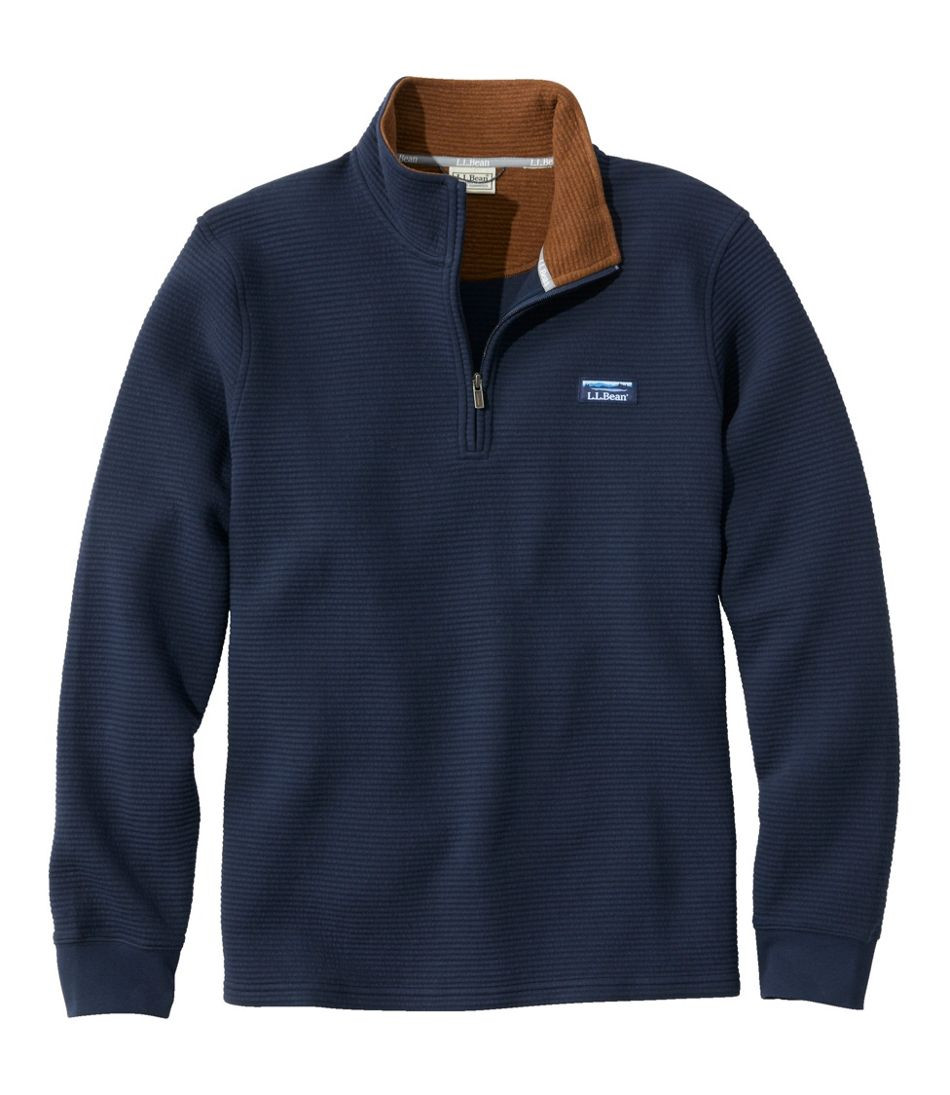 Men's Lakewashed Double-Knit Quarter-Zip Pullover | L.L. Bean