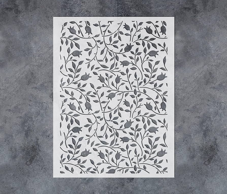 GSS Designs Large Vine Leaf Stencils 16x24Inch Reusable Flower Stencils for Painting on Wood Canv... | Amazon (US)