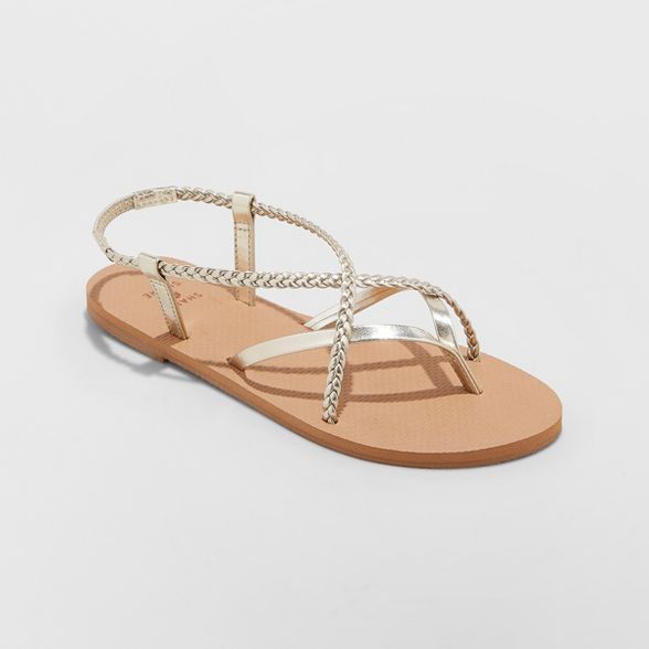 Women's Cami Braided Thong Sandals - Shade & Shore™ | Target