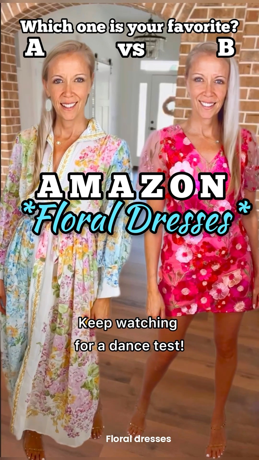 👉WHICH FLORAL DRESS—A or B? 

Dress A: long sheer floral maxi dress that can also be worn as a kimono! 💐

Dress B:  short 3D flower dress with hot pink flowers and mesh sleeves! 🌺

#amazonfashion #founditonamazon #springfavorites2026 #weddingguestdress #floraldresses #springoutfitinspo

#LTKWedding #LTKSeasonal #LTKOver40