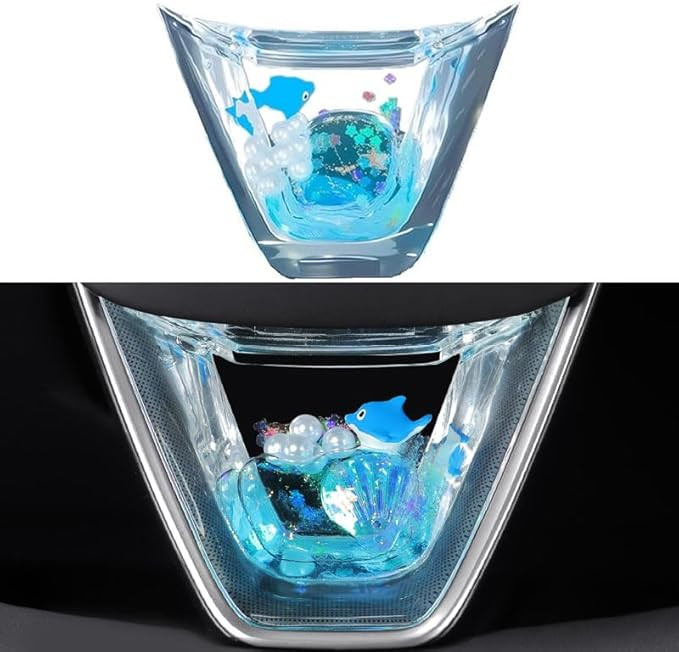 Steering Wheel Decoration Compatible with Tesla New Refreshed Model 3/ Y Steering Wheel Trim Cove... | Amazon (US)