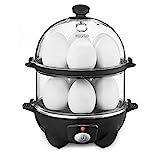 BELLA Double Tier Egg Cooker, Boiler, Rapid Maker & Poacher, Meal Prep for Week, Family Sized Meals: | Amazon (US)