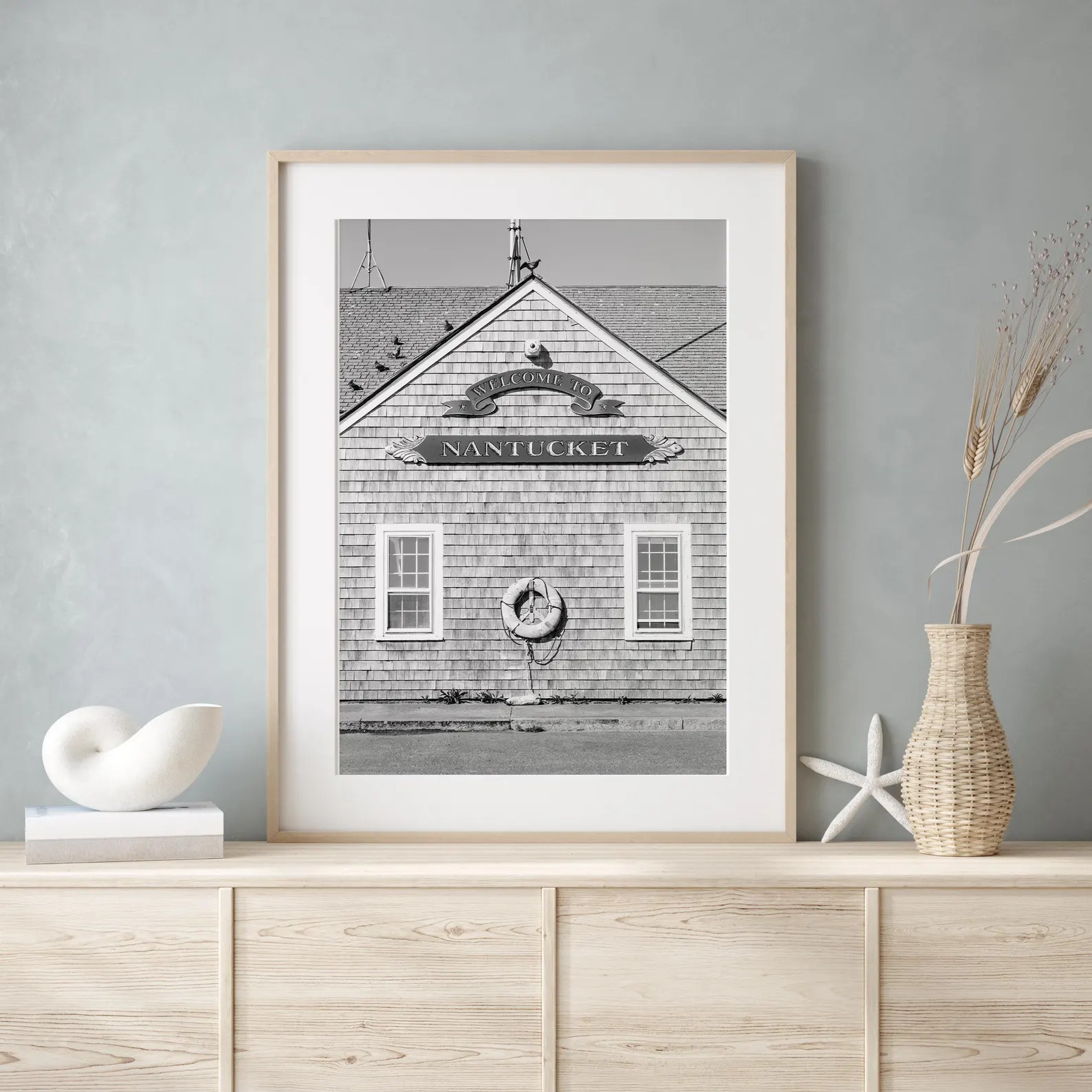 Nantucket Print, Black and White Cape Cod Beach Photography, Coastal New England Decor, Nautical ... | Etsy (Global)