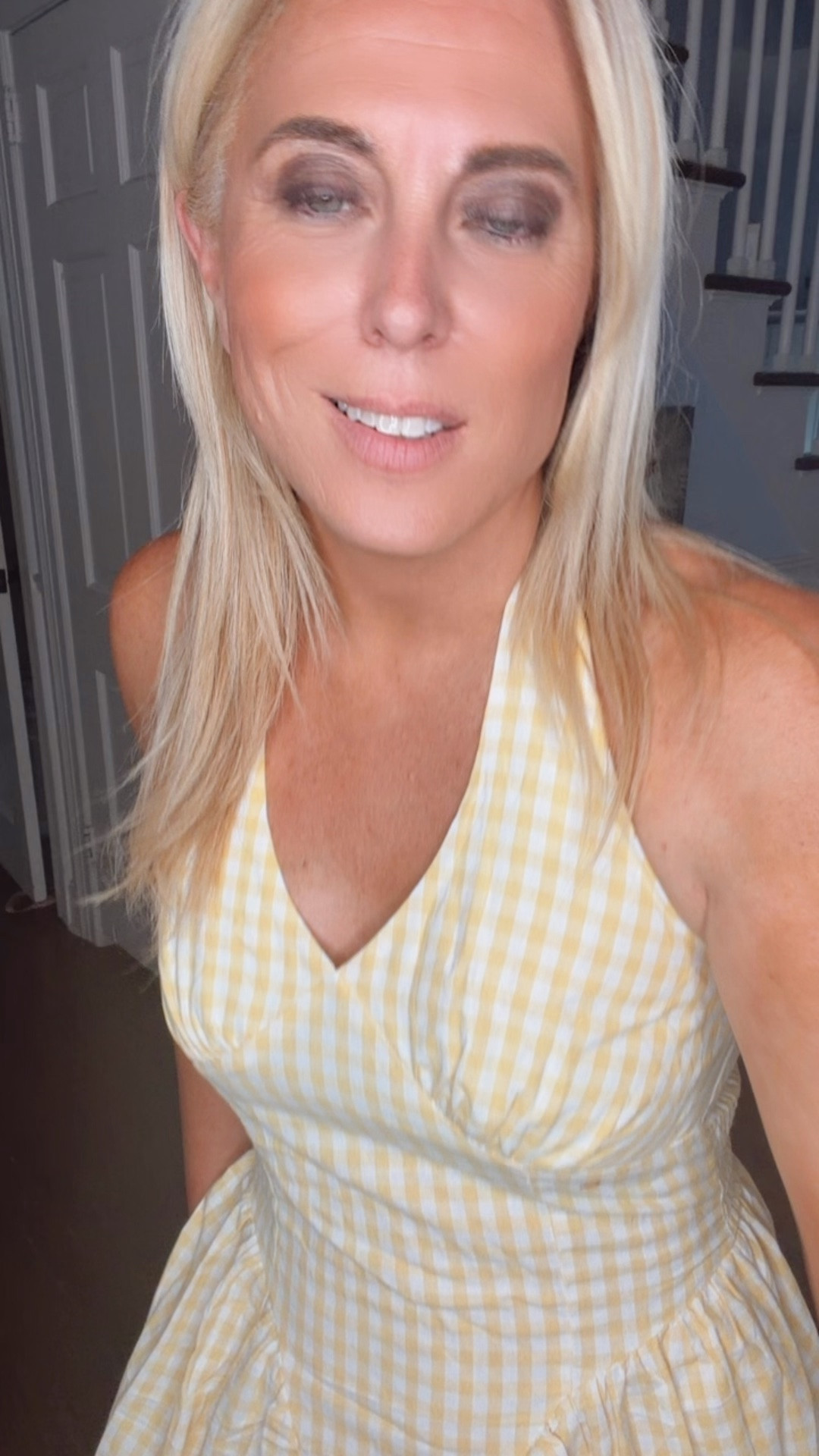 Prettiest gingham halter dress

#LTKootd