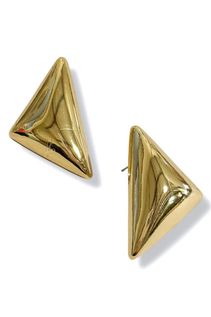 Haisley Gold Triangle Earrings | The Willow Tree