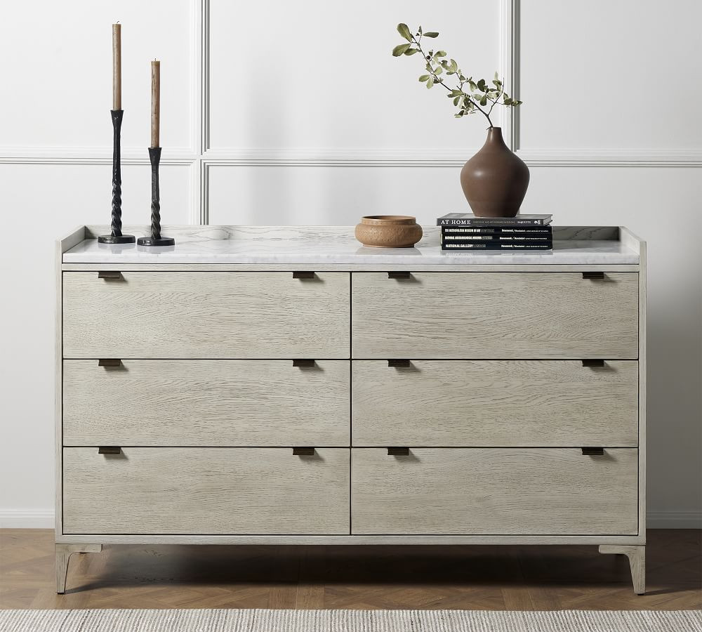 Geary 6-Drawer Wide Dresser | Pottery Barn (US)