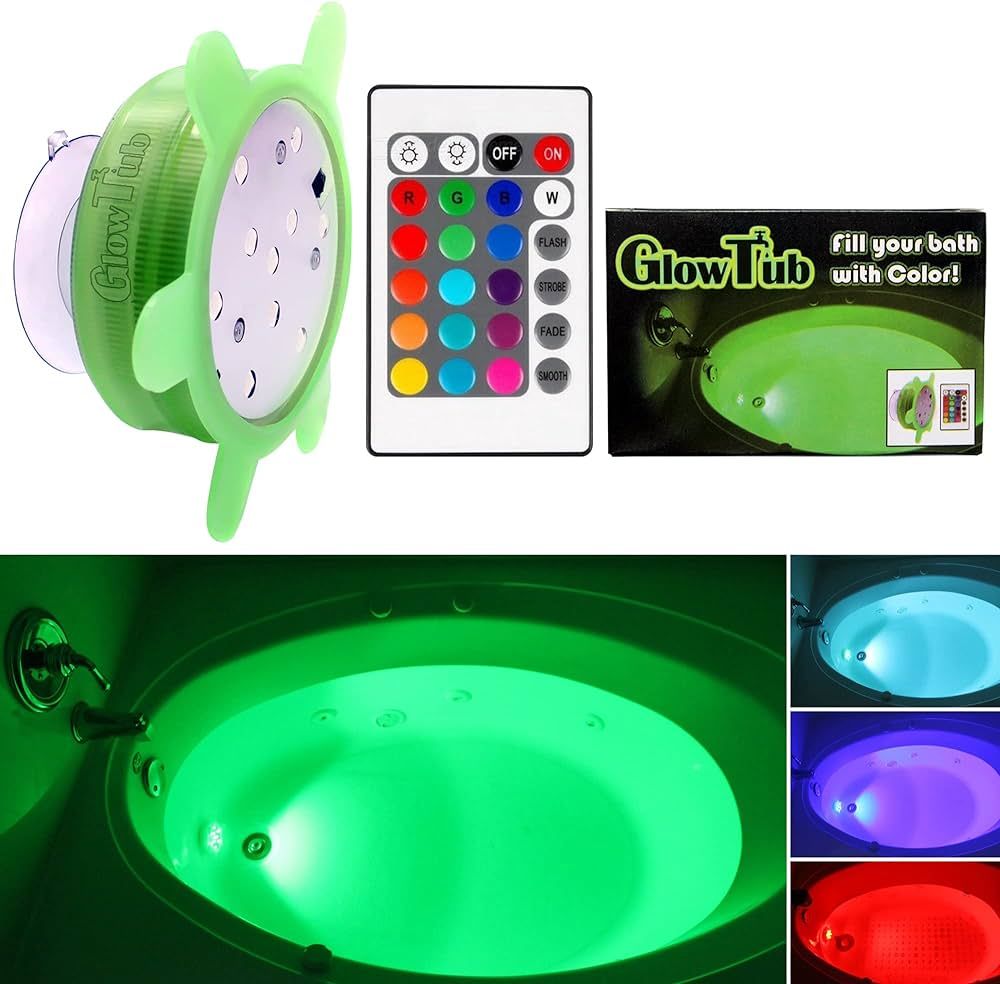 Underwater Remote Controlled LED Color Changing Light for Bathtub or spa - Battery Operated - Siz... | Amazon (US)