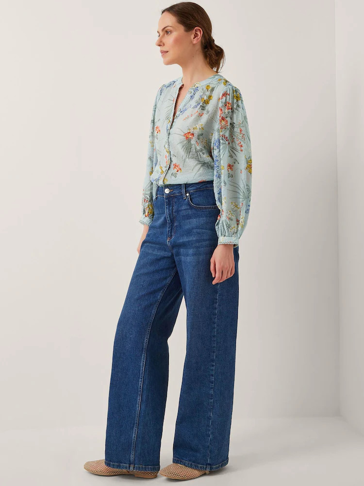Monsoon Jesse Floral Print Blouse | Next EU