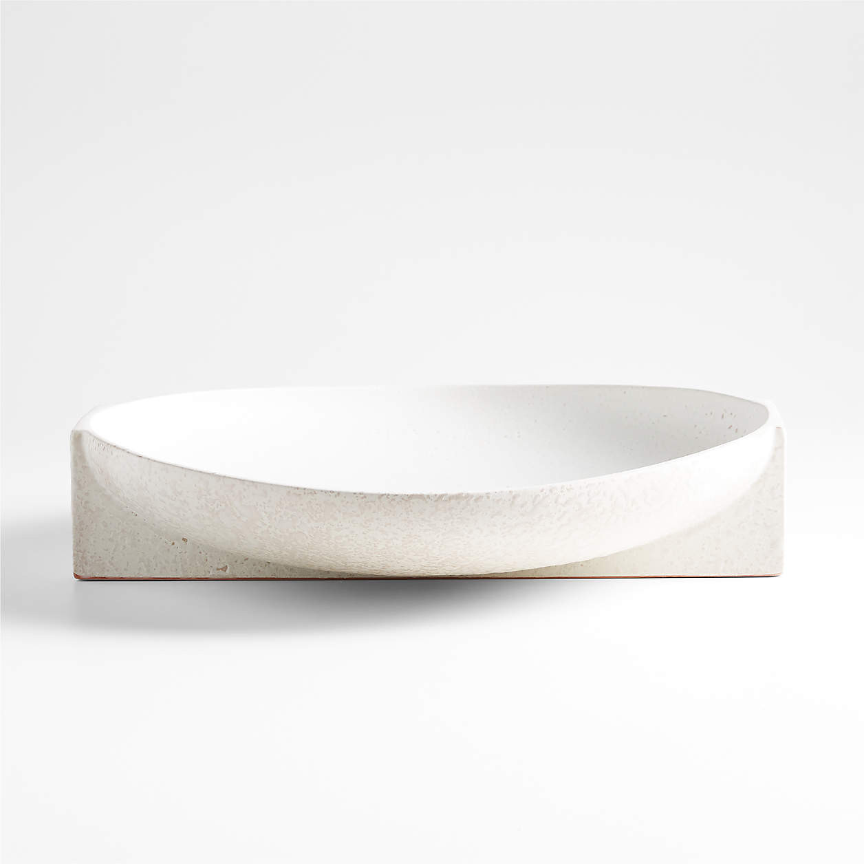 Soren White Ceramic Decorative Bowl 16" + Reviews | Crate & Barrel | Crate & Barrel
