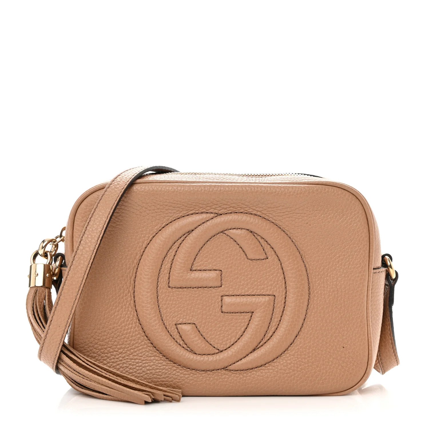 Pebbled Calfskin Small Soho Disco Bag Camelia | FASHIONPHILE (US)