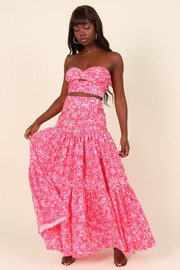 Petunia Maxi Skirt - Pink Floral | Petal & Pup (US)