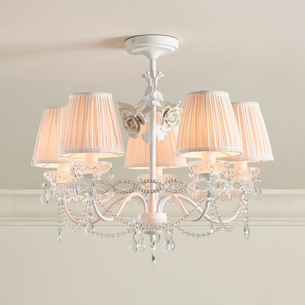 LoveShackFancy Floral Crystal Bead Chandelier (15.25") | Pottery Barn Teen