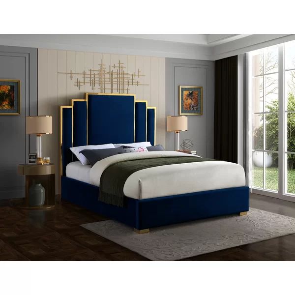 Amaia Tufted Solid Wood and Upholstered Platform Bed | Wayfair North America