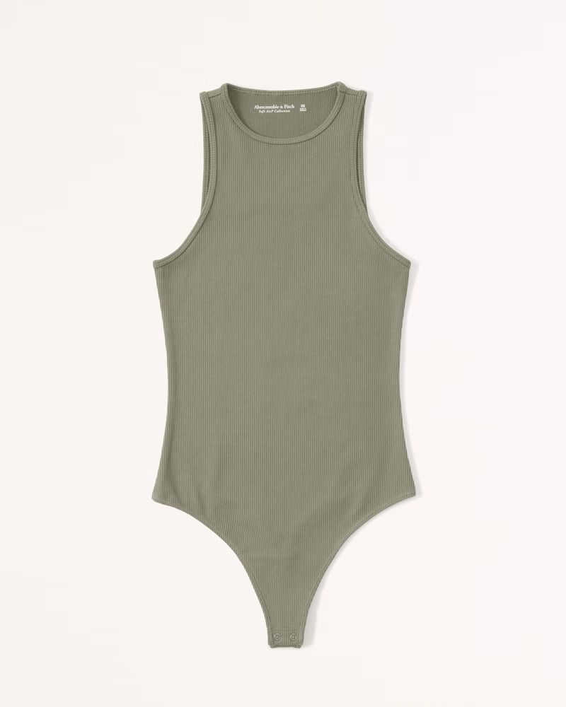 Women's Essential Ribbed Tank Bodysuit | Women's Tops | Abercrombie.com | Abercrombie & Fitch (US)