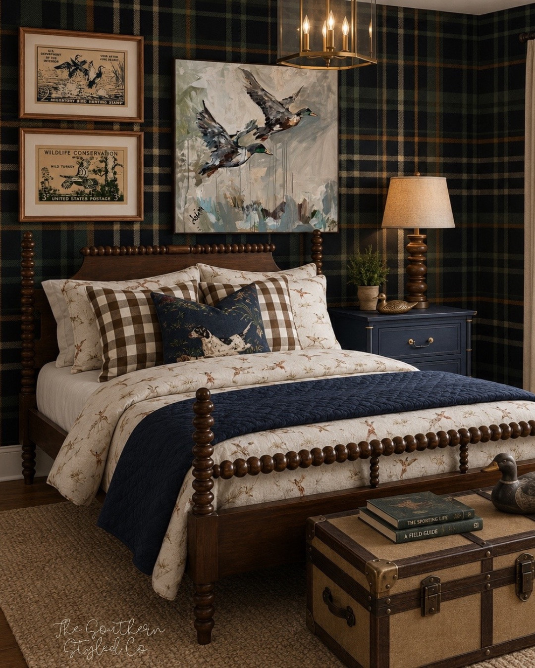 Classic Southern style for your little outdoorsman. 🦆 Timeless plaid, vintage sporting art, bird dog prints, rich navy furniture, and cozy layers that he’ll love for years. Everything is linked below! 🤎 #LTKHome #BoysRoom #SouthernDecor

#LTKmomlife #LTKHome #LTKKids