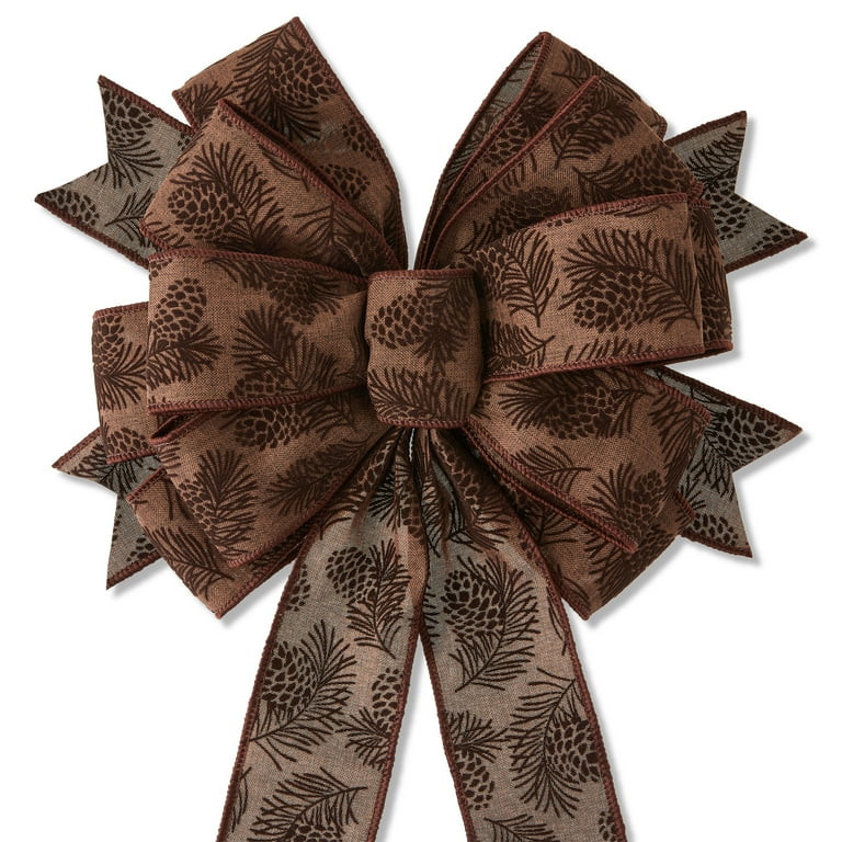 Brown Pinecone Decorative Christmas Ribbon, by Holiday Time | Walmart (US)