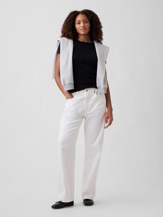 Low Slung Relaxed Straight Jeans | Gap Factory