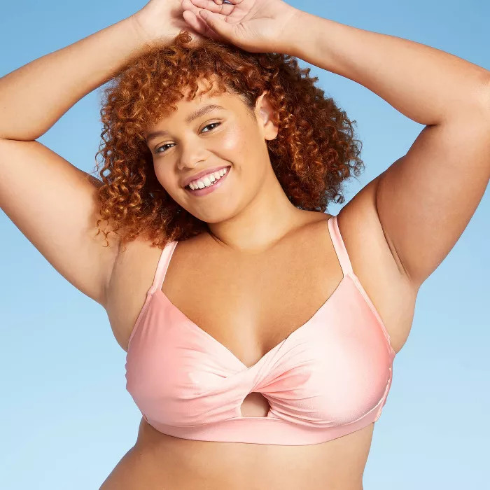 Juniors' Metallic Twist-Front Bralette Bikini Top - Xhilaration™ | Target