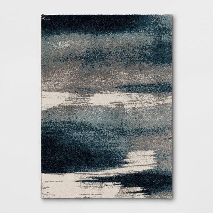 Abstract Watercolor Rug Blue - Threshold™ | Target