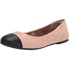 Amazon Essentials Women's Cap Toe Ballet Flat | Amazon (US)