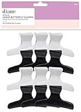 Amazon.com: Diane Large Butterfly Clamps – Pack of 12 Hair Clips for Women and Girls – 3.25... | Amazon (US)