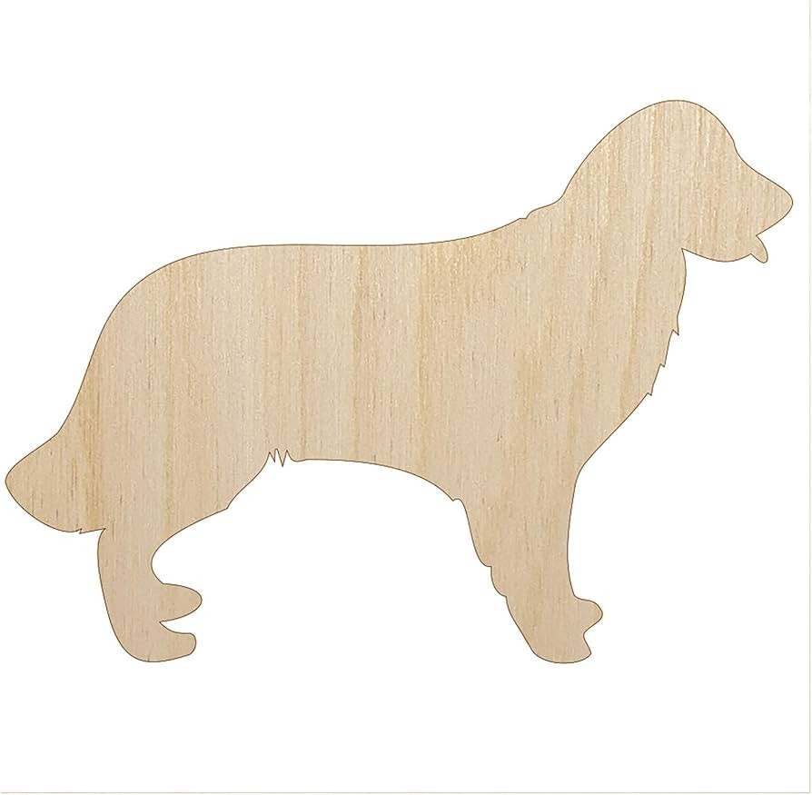 Golden Retriever Dog Solid Unfinished Wood Shape Piece Cutout for DIY Craft Projects - 1/4 Inch T... | Amazon (US)
