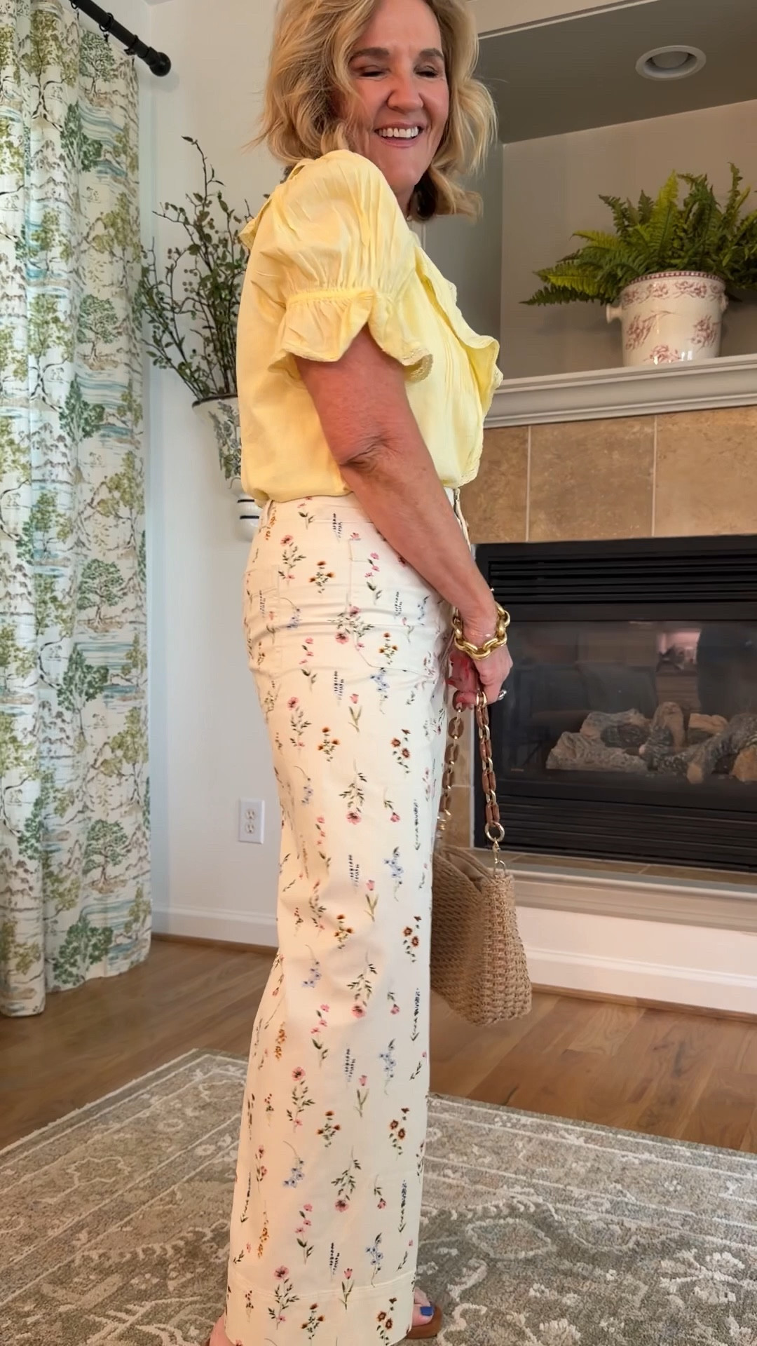 Blouse size medium 
Pants size 8 these are so cute!!! 

Spring outfit 2026 

#LTKSaleAlert #LTKOver40 #LTKootd