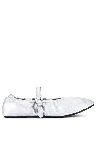 Ballerina Flat in Silver | Revolve Clothing (Global)