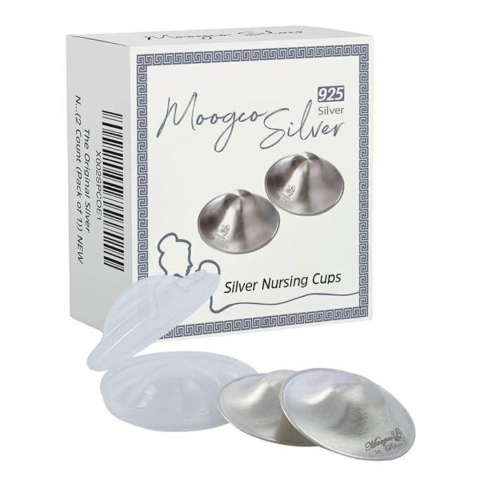 Moogco The Original Silver Nursing Cups - Nipple Shields for Nursing Newborn - Breastfeeding Esse... | Amazon (US)
