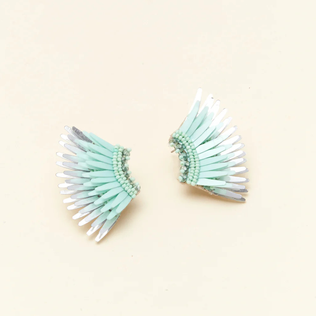Mini Madeline Earrings Seafoam | Mignonne Gavigan