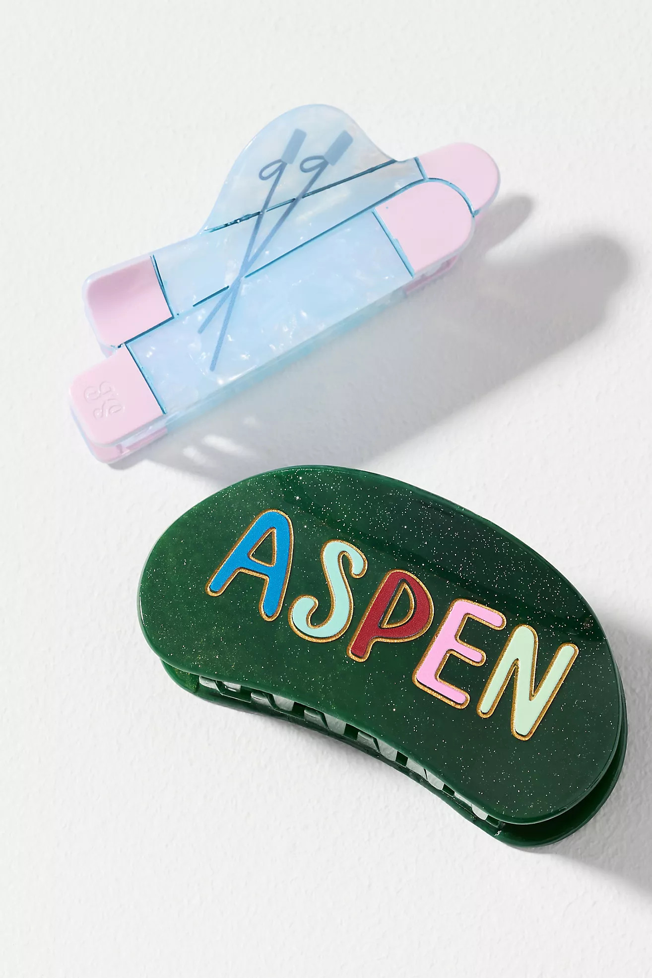 Frasier Sterling Ski Hair Claws, Set of 2 | Anthropologie (US)