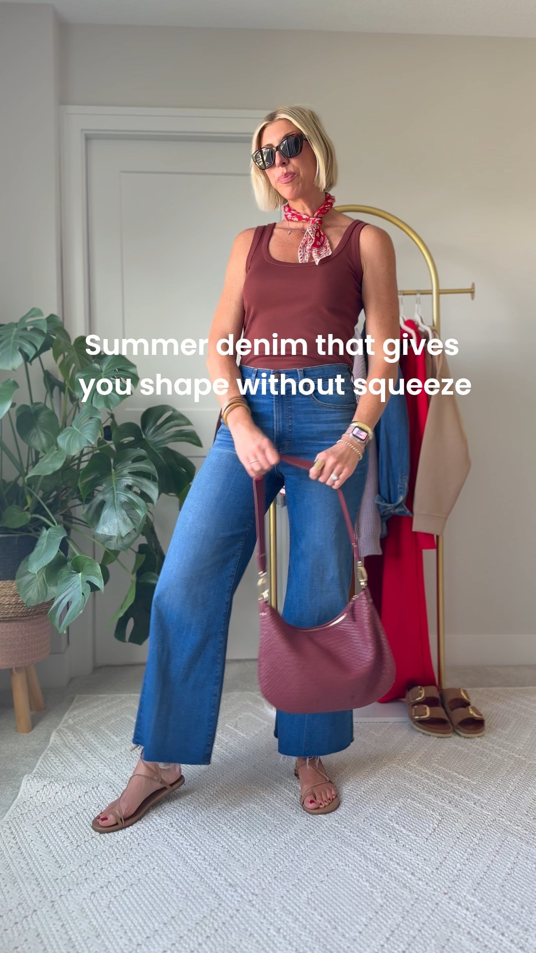 These amazing flare, wide leg jeans give you the perfect shape without squeeze!
Just think of this as your summer denim confidence cheat sheet!

These jeans fit true to size + have the perfect amount of stretch. I am 5’10” for height, reference and wearing the tall inseam length. Right now these are 40% off with code: SUMMER


#LTKOver40 #LTKStyleTip #LTKSaleAlert