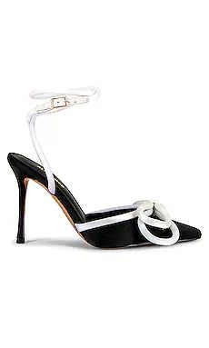 Alias Mae Bowie Heel in Black & White Satin from Revolve.com | Revolve Clothing (Global)