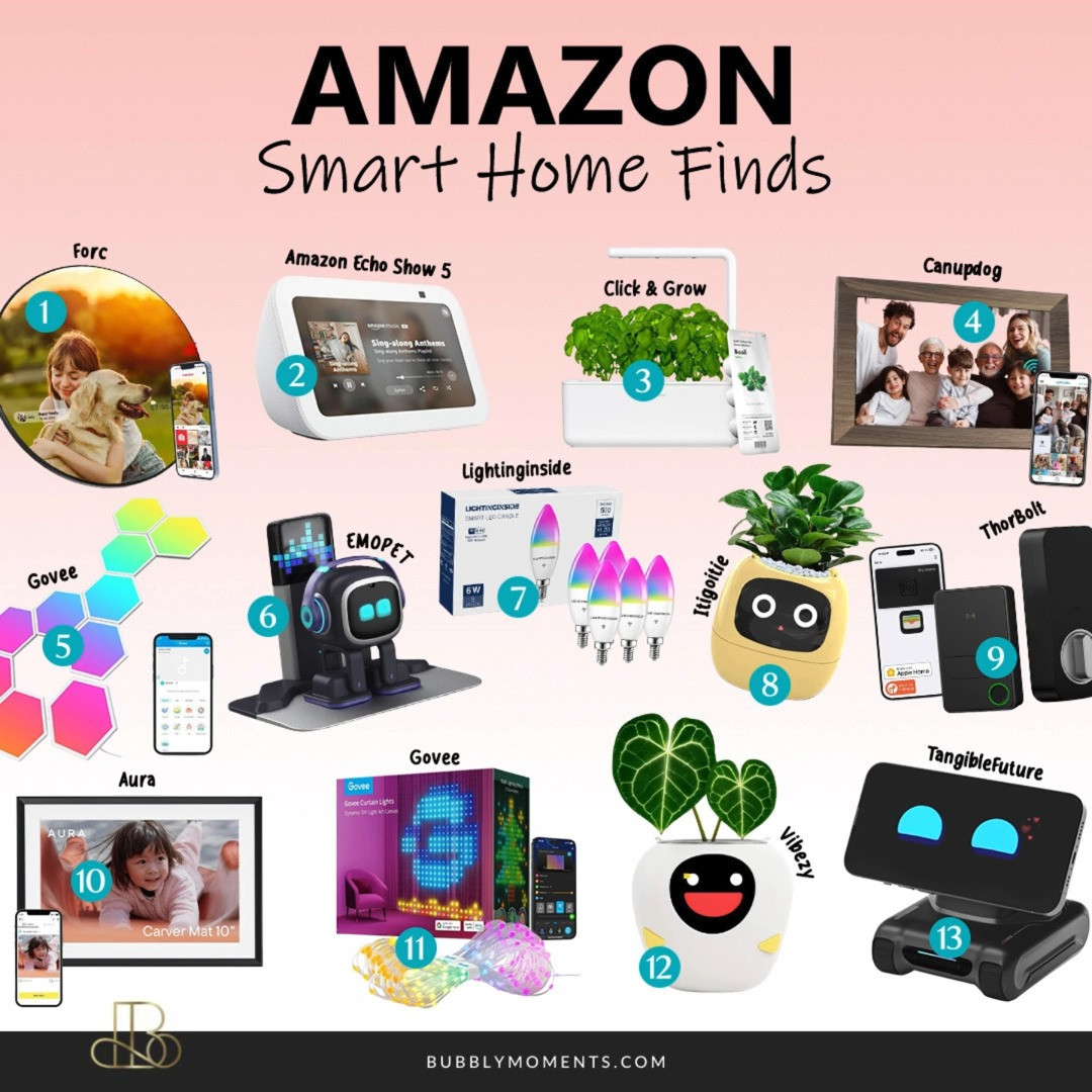 Upgrade your space with these Smart Home Finds from Amazon 🏡✨ Designed to make everyday life easier and more convenient, these smart home essentials help you stay organised, comfortable, and in control. From practical devices that simplify daily routines to clever home upgrades that add a modern touch, these finds are perfect for creating a more efficient home. I love how smart home products blend function with style, making your space feel more streamlined without sacrificing comfort. Whether you’re starting small or slowly building a fully connected home, these picks are easy to use and fit seamlessly into any room. Save this post for smart home inspiration, tap to shop your favourites, and make your home work smarter for you every day.
#LTKHome #LTKFindsUnder100 #LTKFindsUnder50 #AmazonFinds #HomeTech #SmartLiving #ModernHome #HomeInspo #TechInspo #ConnectedHome #HomeUpgrade #DailyConvenience #SmartDevices #HomeEssentials #TrendingFinds 

 