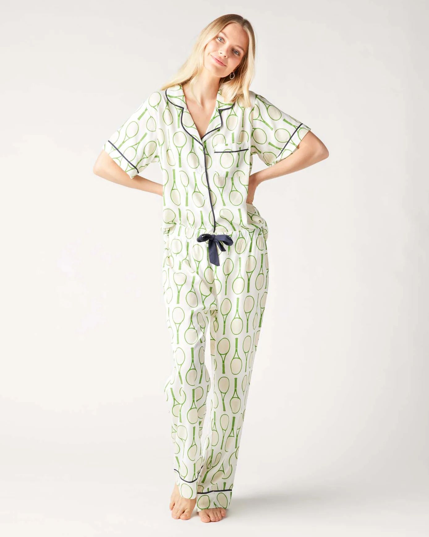 Tennis Time Pajama Pants Set | Colorful Prints, Wallpaper, Pajamas, Home Decor, & More | Katie Kime Inc