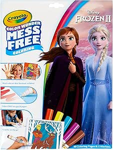 Crayola Frozen Color Wonder Coloring Set, 18 Mess Free Frozen Coloring Pages for Toddlers, Frozen... | Amazon (US)