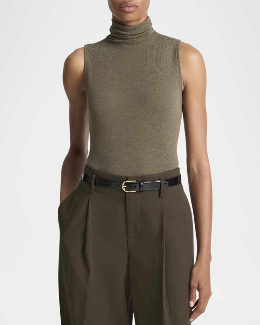 Sleeveless Turtleneck Top | Neiman Marcus