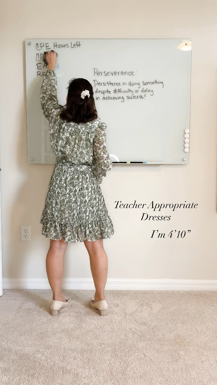 Professor style, teacher approved mini dresses, appropriate dresses for the office, work dresses, business casual, petite style, dresses for professional petites

#LTKworkwear #LTKstyletip #LTKover40